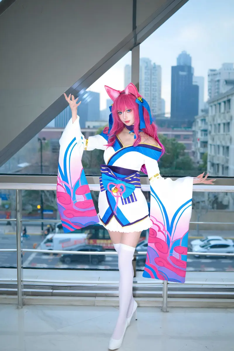 阿狸cos：晚上好，国服自定义对线阿狸